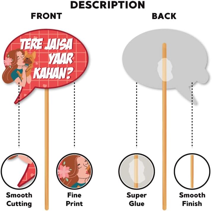 Happy Friendship Day Photobooth Props,Decoration Supplies, Friendship Day Decoration Supplies by Indian Collectible