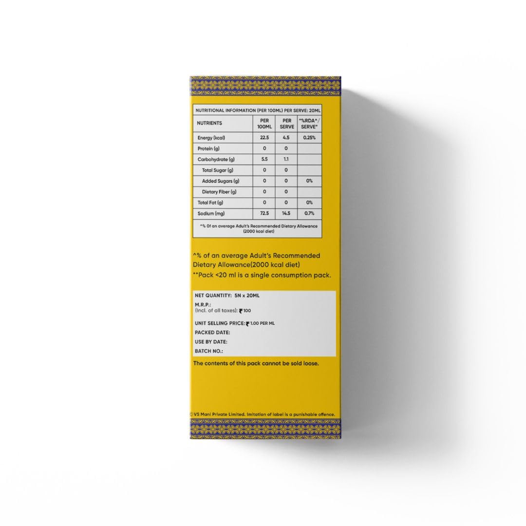 VS Mani & Co Filter Coffee Decoction - Arabica Dark Roast, Strong and Aromatic Instant Filter Coffee Liquid | Authentic South Indian Flavour | Pack of 4 x 100ml | 400 ml