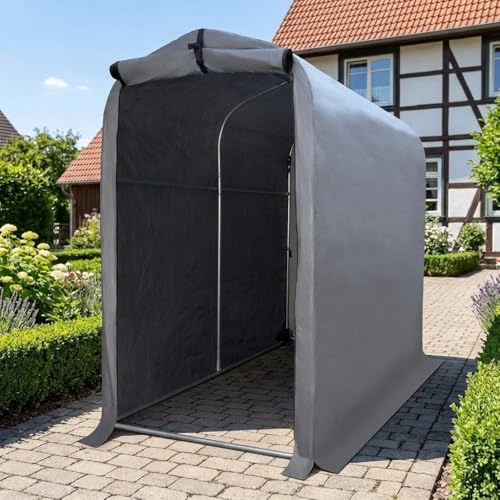 Kapler Abri de Jardin Extérieur 180 x 94 x 156 cm, Tente de Stockage Imperméable pour Vélo et Moto, Garage avec Cadre en Acier Galvanisé et Toit en Bâche...
