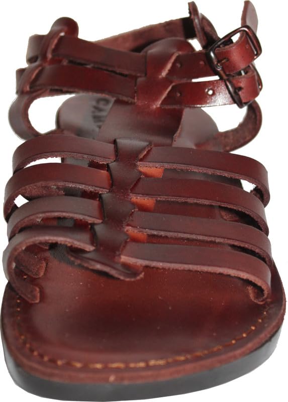 Holy Land Market Men/Women Biblical Jesus Leather Sandals/Slides From Jerusalem (Jeremiah Style)2