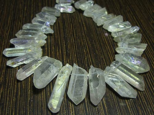 Sticks en quartz naturel arc-en-ciel de 13-23mm pour fabriquer un collier d'été tendance