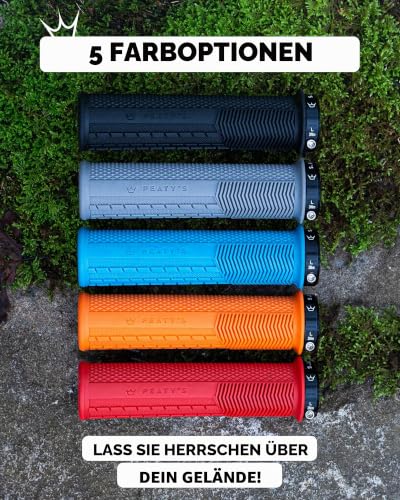Peaty's Monarch Grips Fahrradgriffe - Knurl Fahrrad Lenkergriffe, Fahrradgriffe Ergonomisch für Komfort, Fahrrad und MTB Griffe… – Ansicht 6