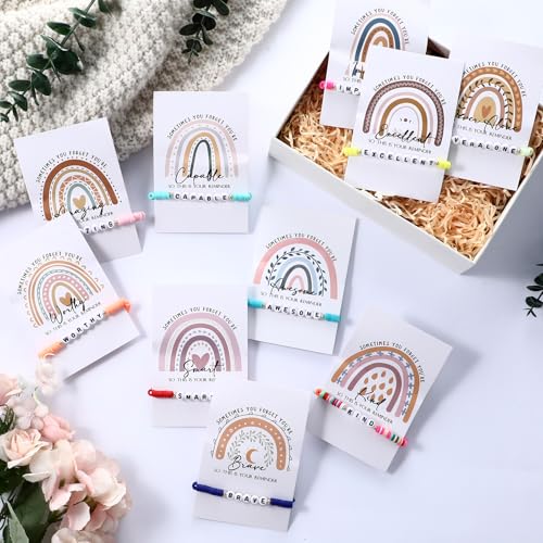 Motivational Mental Health Gifts Friendship Inspirational Bracelets Bulk Our Class Is a Family Bracelets for Student Employee4