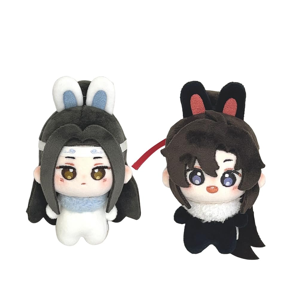 DEXSHUN 2pcs Wei Wu Xian Soft Figure Anime Colgante Llavero