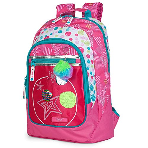SKPAT: Mochila Escolar Infantil de Niña Acolchada de Poliéster Estampado. Original
