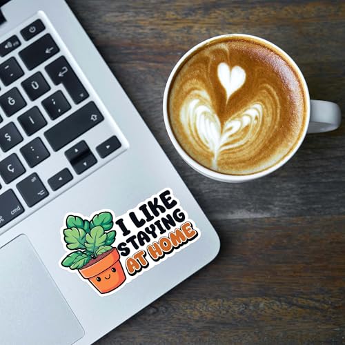 Image of Plant Sticker 8 Pcs (Large Size) Vinyl Stickers Laptop Waterproof Decal for Car Bumper Water Bottle Notebook Luggage Window Funny Party Birthday Decorations - Size 4 Inches