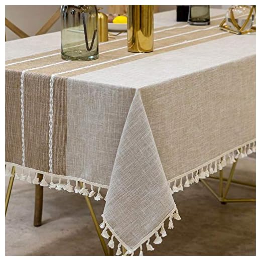 Best outdoor tablecloth with umbrella hole Deep Dream Waterproof Tablecloth
