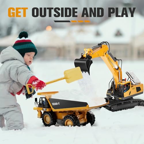 Kidmarkt BC1035 Remote Control Excavator Construction Toys For Boys, 2×1200Mah Rc Excavator Toy thumb #6