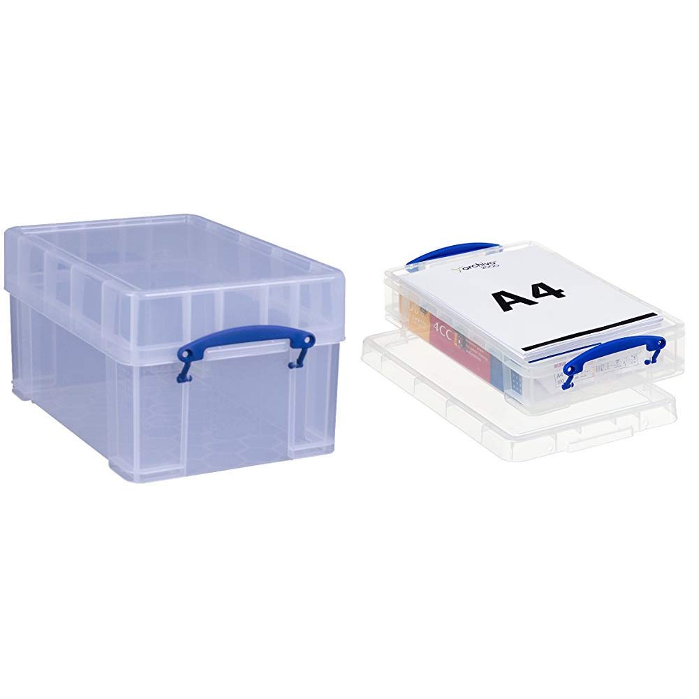 Buy Really Useful Storage Box 9 Litre XL Clear &Useful Box 4 Litre
