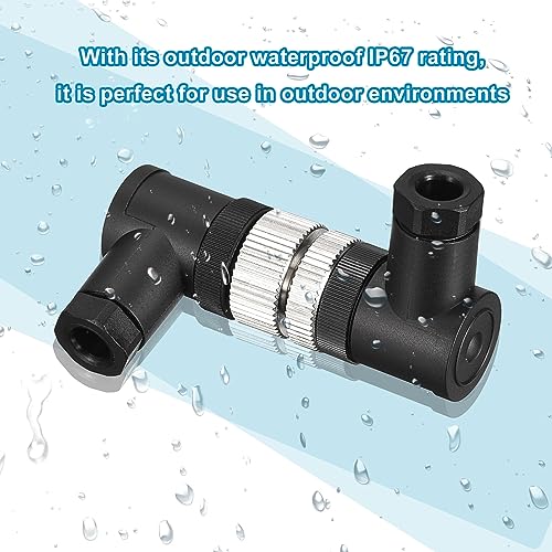 MECCANIXITY Conector M12 4 Pin Macho y Hembra Pack 4 miniatura 4
