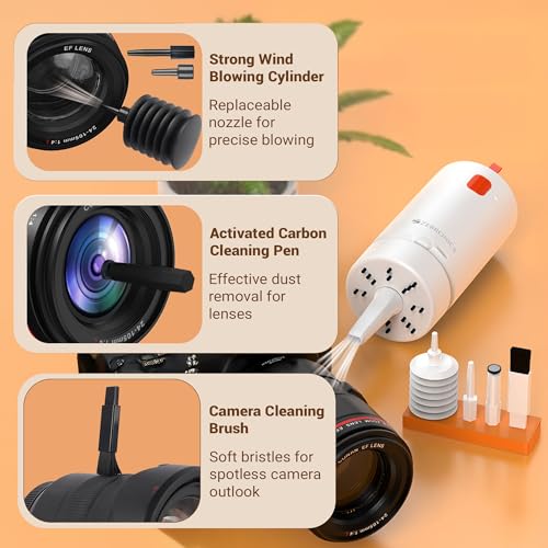Image of ZEBRONICS CK500 21-in-1 Multipurpose Cleaner kit, Vacuum Cleaner, for Smartphones, Tablets, Cameras, Laptops, Keyboards, Earphones, Refillable Spray Bottle, Type-C Charging (Black)