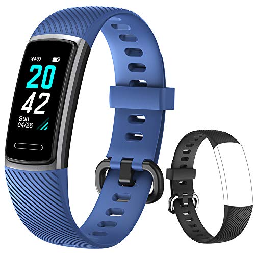 Yishark Pulsera Actividad Reloj Inteligente Mujer Fitness Tracker Niños Hombres Podómetro Reloj Deportivo Monitor de Sueño Pulsómetros Contador de Calorías Pasos Reloj Salud para Android iOS iPhone