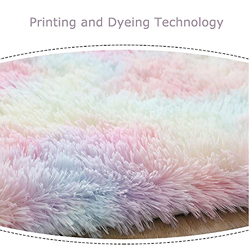 Shaggy zijdeachtige pluche tapijt nachtkastjes,Groot formaat niet-uitscheidend shaggy-vloerkleed,In een vloerkleed met… - Afbeelding 7