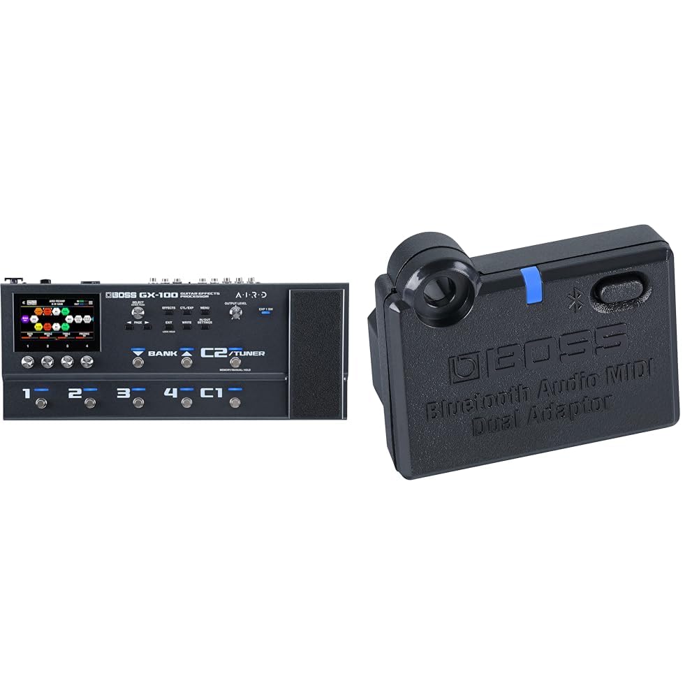 BOSS GX-100 Guitar Effects Processor & Adattatore Bluetooth® Audio