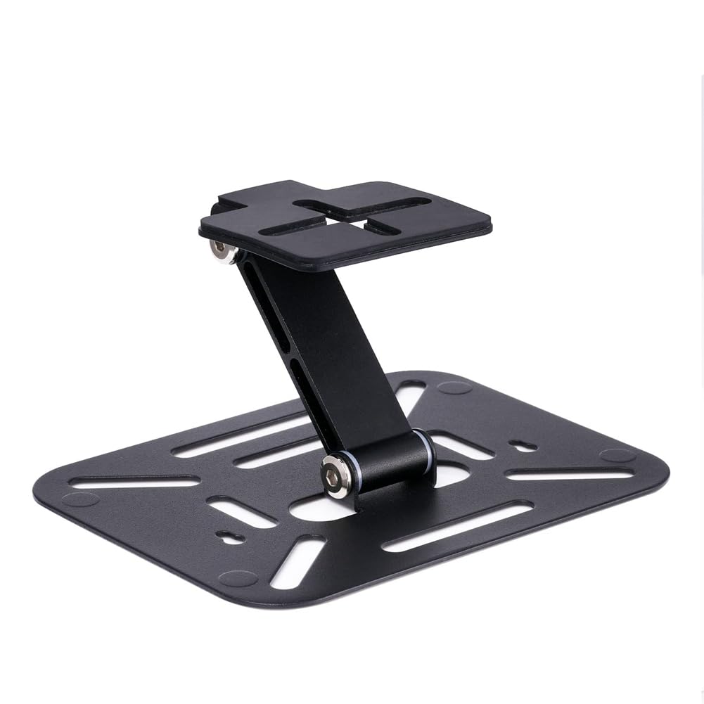 IJSDNVJNDX Foldable Projector Stand Desk, Ceiling and Wall Mount Bracket with 180-Degree Rotation for Home Theater Projector Black