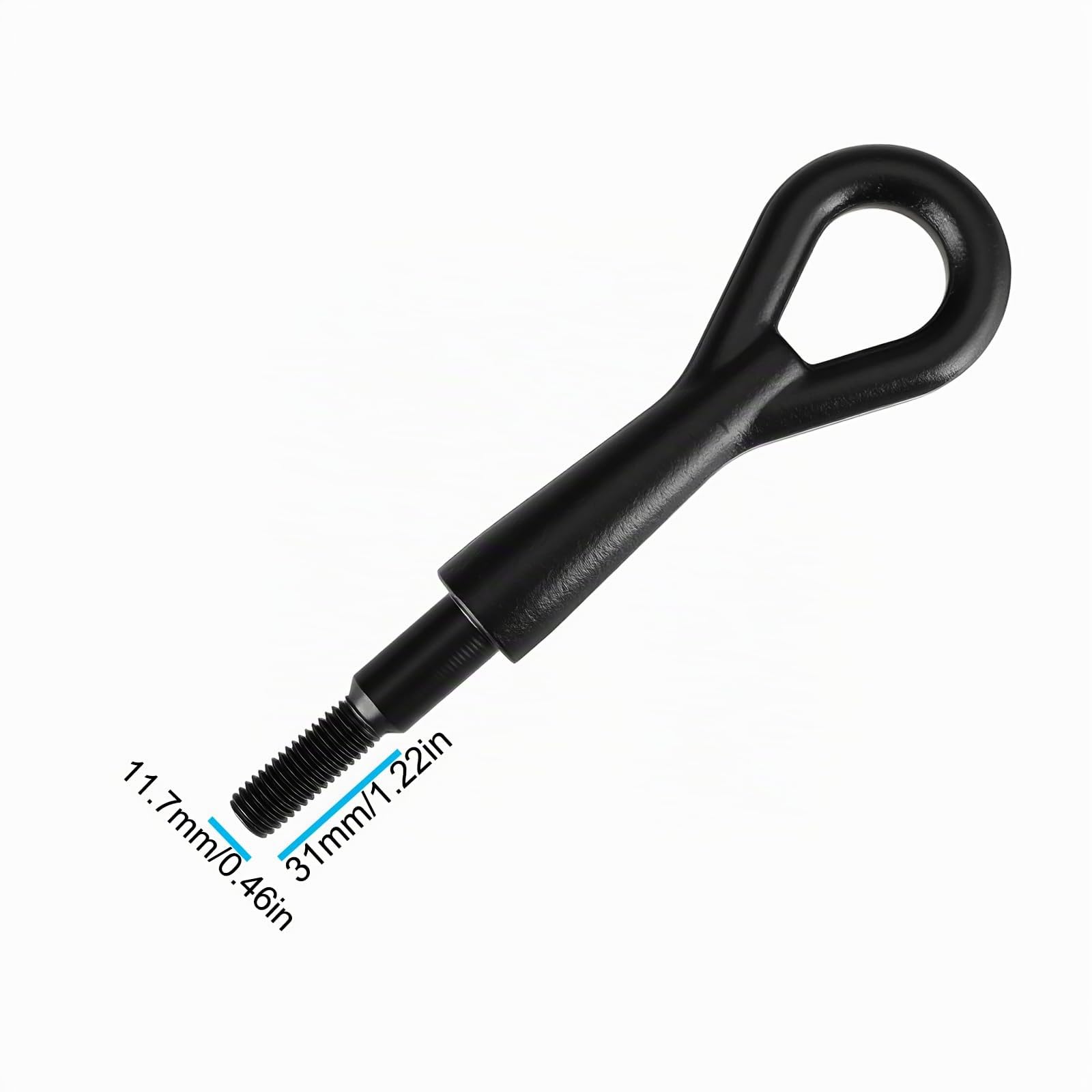 Crochet de Remorquage 674424 674414 pour Compatible avec Citroën C2 2004-2009 Et C3 I/II 2002-2009 11,7 X 31 Mm