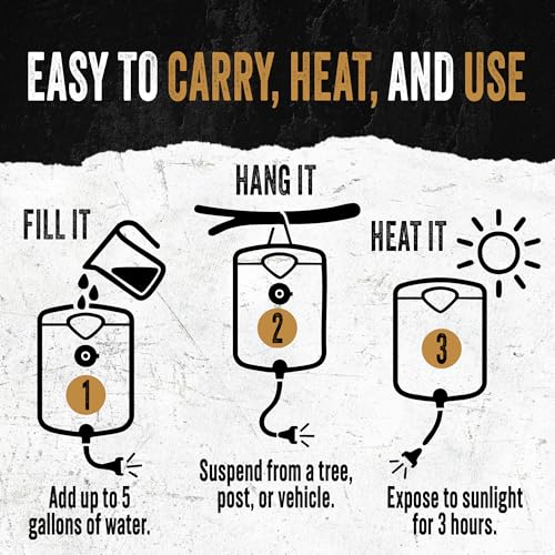 Ready Hour Ducha Portátil Solar de 5 Galones para Camping y Emergencias miniatura 4