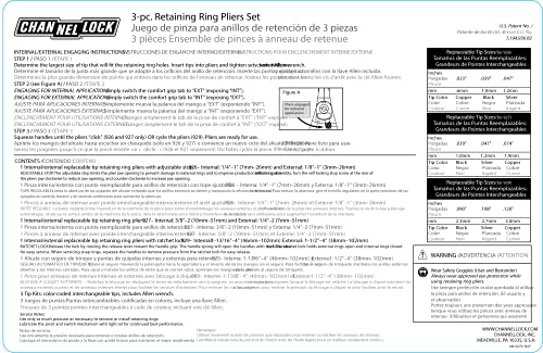 Channellock, 929, Retaining Ring Plier, Convertible, 1 Pc., Blue, 10-Inch #TOP2