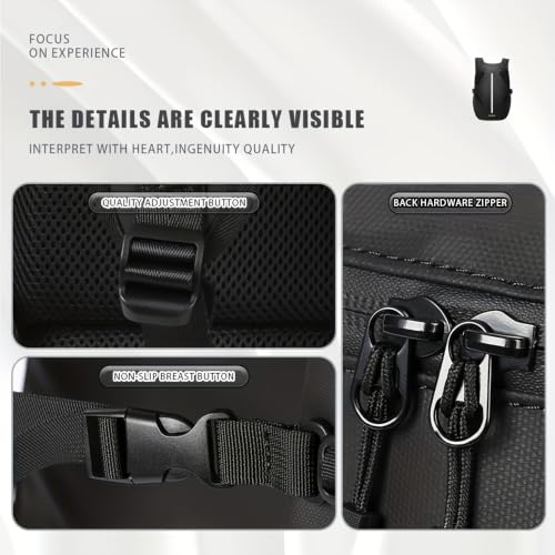 Bolsa trasera de asiento y mochila para casco con alta visibilidad 5