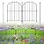 Decorative Garden Fence 17in x26ft, 26 Pack Rustproof Metal No Dig Fence Animal Barrier for Dog, Arched Flower Bed Edging Ornamental Wire Border Panel Fencing for Yard Patio Outdoor Decor