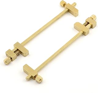 Solid Brass Miniature Bar Clamps, 3-3/4 Inches Long (Set of 2)