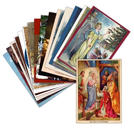 Carte Noel Religieuse Nativité - Lot de 16 Cartes Différentes ➽ Format Carte Postale (3 Formats Dispos) - Belle Carte Noel Religieuse Nativité