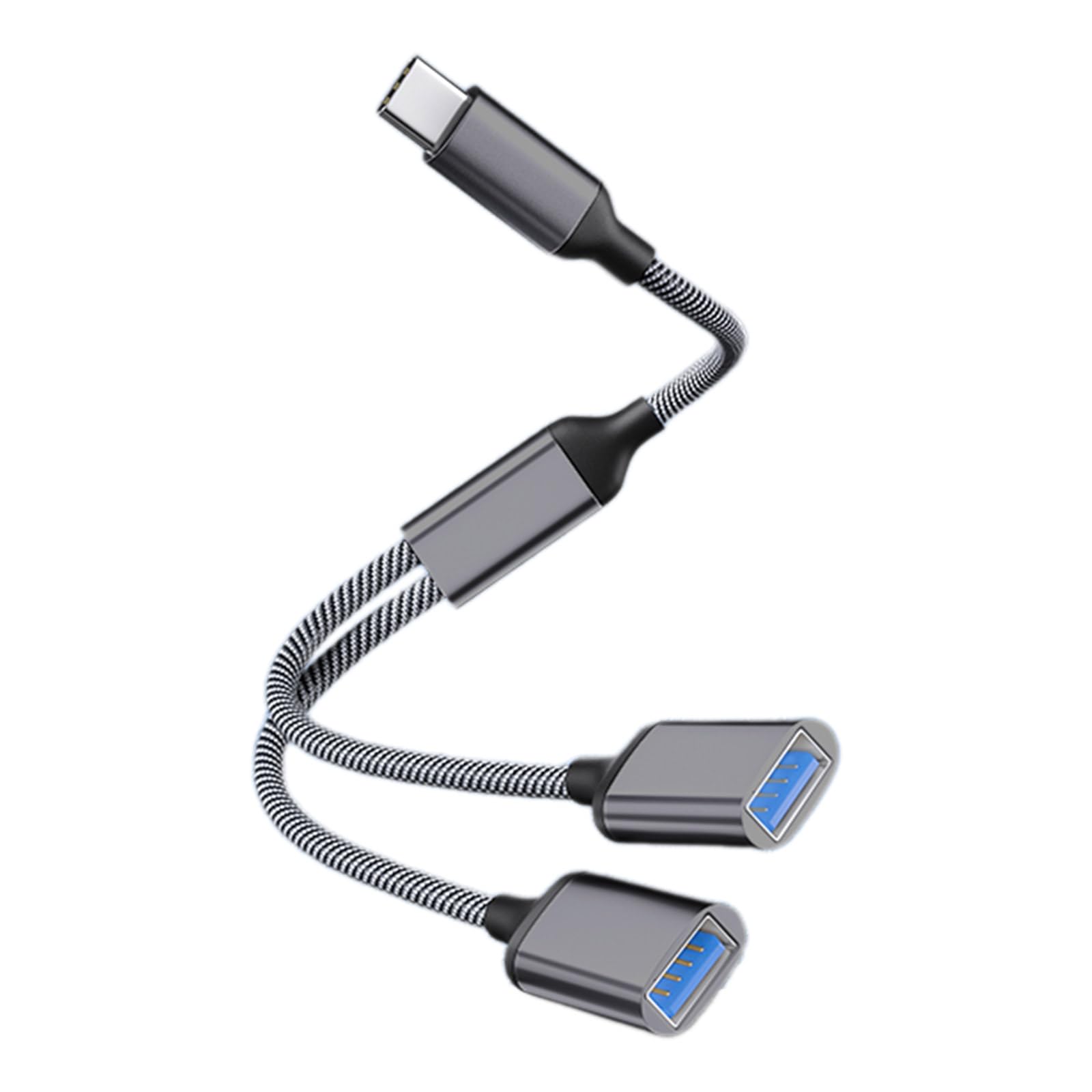 USB Splitter Cable Type C Male to 2 Female Extension Cord Connector USB Port Hub Data Power Split