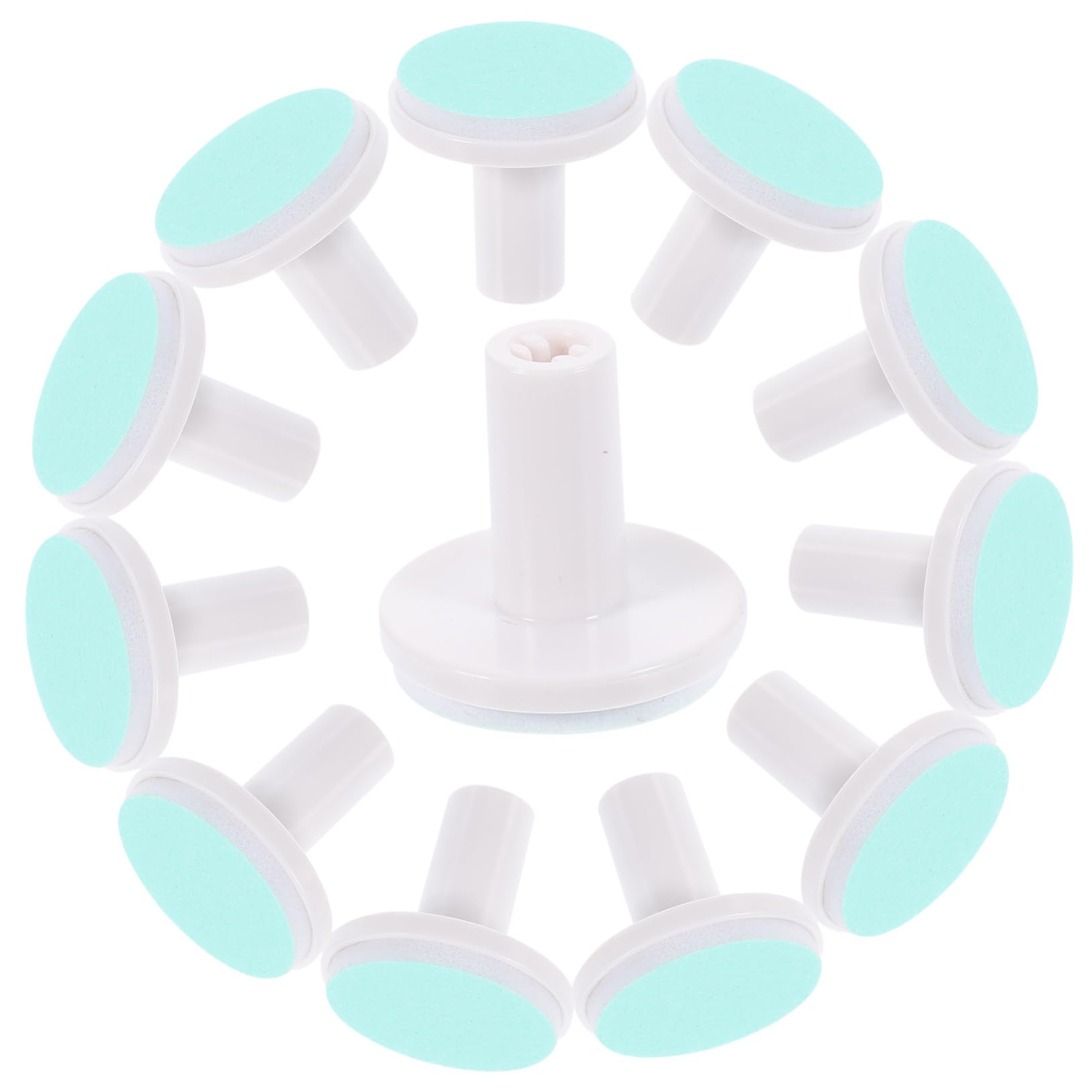 WOFASHPURET 12pcs Nail Care Electric Grinding Heads Replacement Pads for Nail Trimmer Safe and Gentle Compact Design