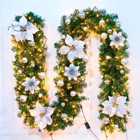 PLOJOP 8.8 ft Christmas Garland Cover