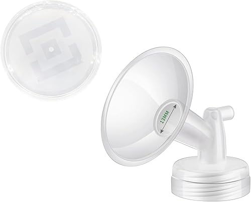 Brida y cubierta de brida de 0.512 in compatible con SpectraMotif LunaAmada MYA Extractores de leche de repuesto para piezas de bombabridasescudos.