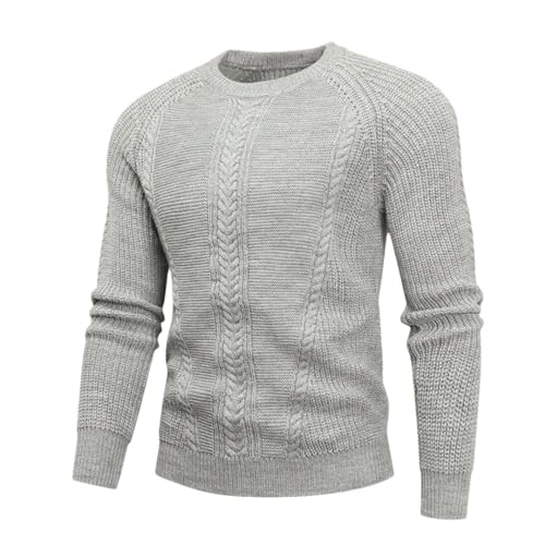 Men's Solid Color Wool Soft and Warm Winter Pullover Sweater