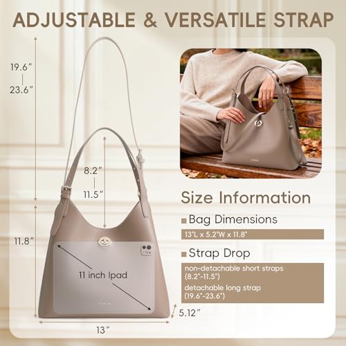 Bolso Tote de Cuero Auténtico para Mujer miniatura 5