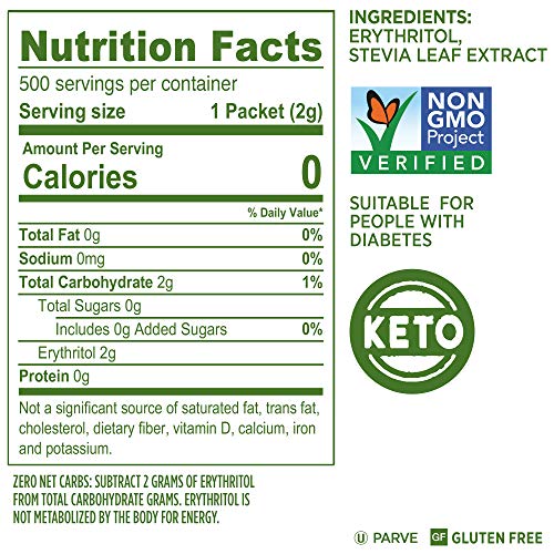 SPLENDA Turals Stevia Sweetener Packets, 500 Ct - Zero Calorie. 100% natural, nada artificial, mejor sabor Stevia, sin sabor amargo. El sabor del azúcar sin las calorías. - Imagen 4