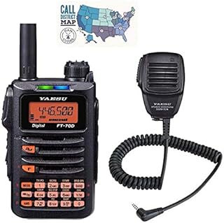 Radio and Accessory Bundle - 3 Items - Includes Yaesu FT-70DR Dual Band 5W HT Transceiver, Yaesu SSM-17A Speaker Microphone and Ham Guides TM Quick Reference Card