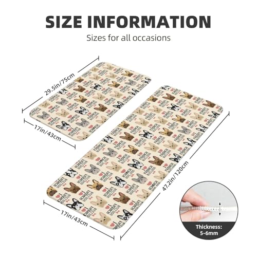 Tapis de cuisine imperméables EdWal pour éviter les sols glissants