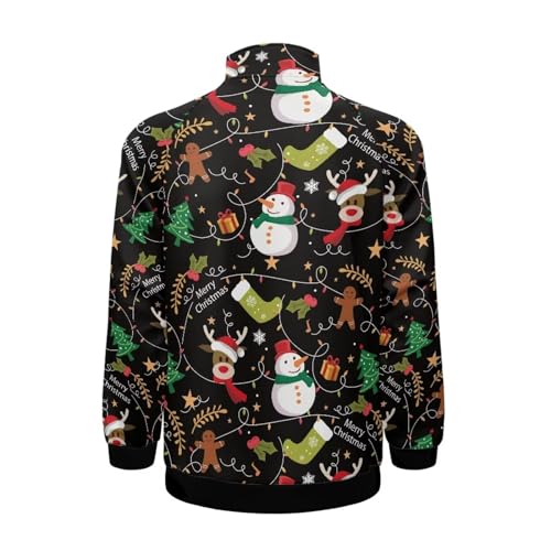 Cozeyat Men's Full Zip Mock Neck Sweatshirt Winter Fall Active Track Jacket Casual Long Sleeve Top with Pocket2