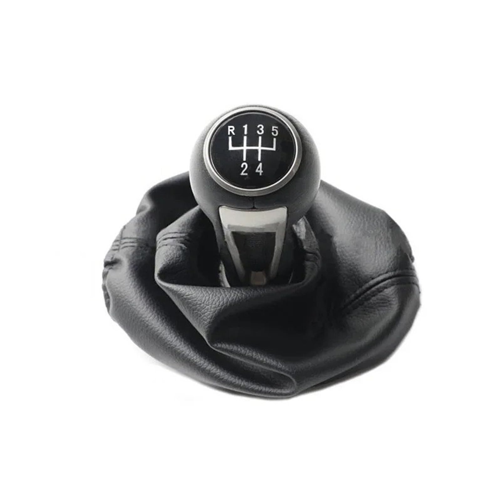 SAUANMNKTP Gearshift Knob for SEAT Ibiza IV 5 6 Speed Car Gear Shift Knob Shifter Lever Change Head Gaiter Boot Case Cover(5 Speed)