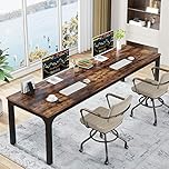 Tribesigns 78.7 Inches Extra Long Computer Desk 2 Person Desk, Double Long Desk, Workstaion for Home Office
