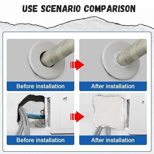Image of Sealer Paste Waterproof, Wood Gap Sealant, Grout, White Cement Gap Filler, Sink Leakage Sealer for Walls Joints, Putty for Wall,Gap Filler for Kitchen, Bathroom, Windows, Doors, Pipe (5)
