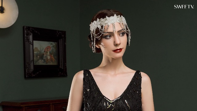 Amazon.com: SWEETV 1920s Flapper Headband Vintage Roaring 20s