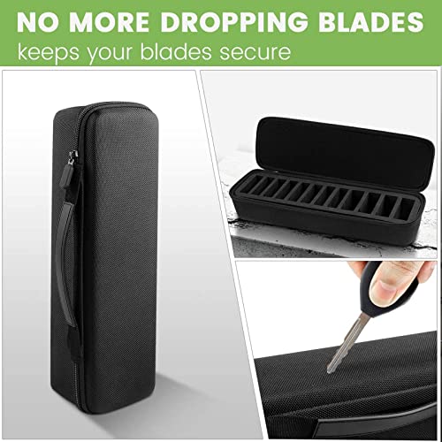 Grooming Clipper Blade Case, 12 Slots Storage Holder Organizer Compatible With Osterl Clipper Guards, Andis Blades, Wahl Clippers Different Size #TOP1