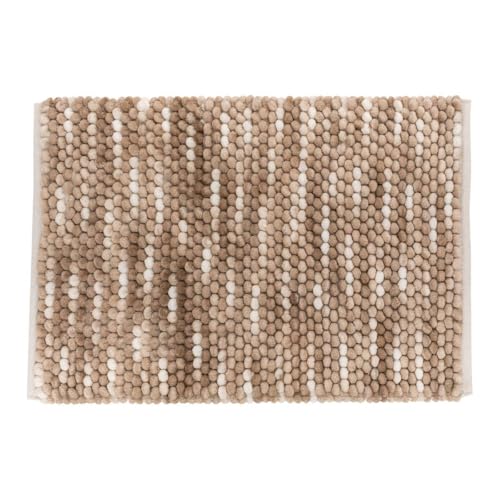 5 five simply smart 5five - Tapis de Bain Boule en Coton Beige 75x50cm