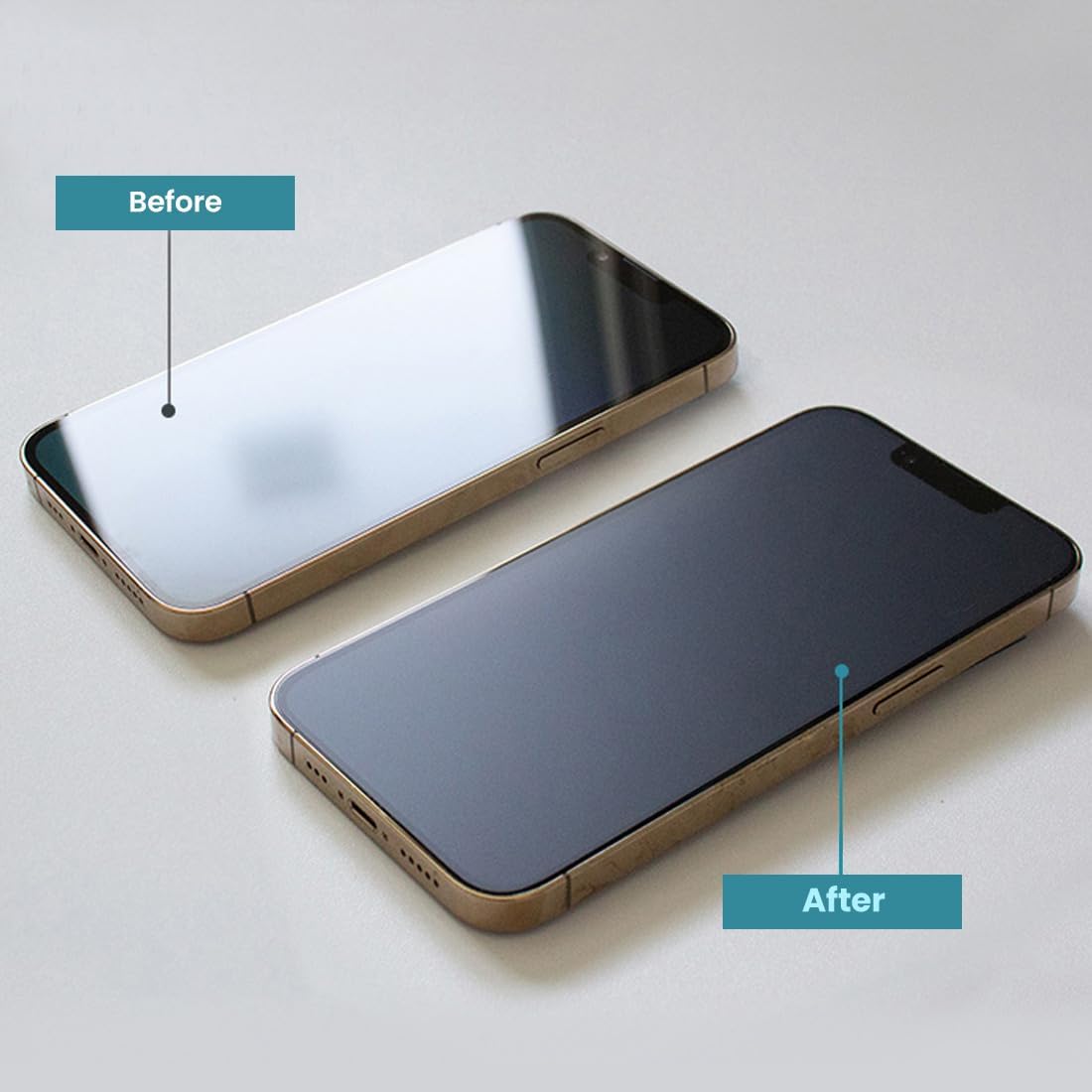 3-Pack Anti Glare Matte Screen Protector for iPhone 14 Pro, Break-Resistant PET EPU Film, Anti Fingerprint, Silky Touch, Dust Free & Easy Installation with Alignment Jig image 3
