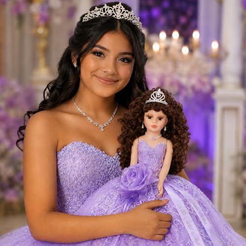 Muñeca Última Quinceañera con Vestido Sombrilla 18" miniatura 2