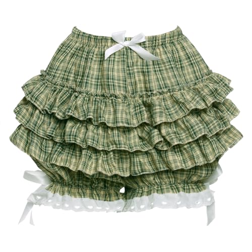 Womens Lolita Bloomers Plush Ruffles Pumpkin Pants Bottom Shorts