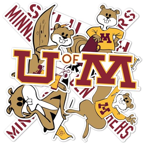 Desert Cactus University of Minnesota Sticker Golden Gophers Vinyl Decals Laptop Water Bottle Car Type 2 (T2 Vintage 2)