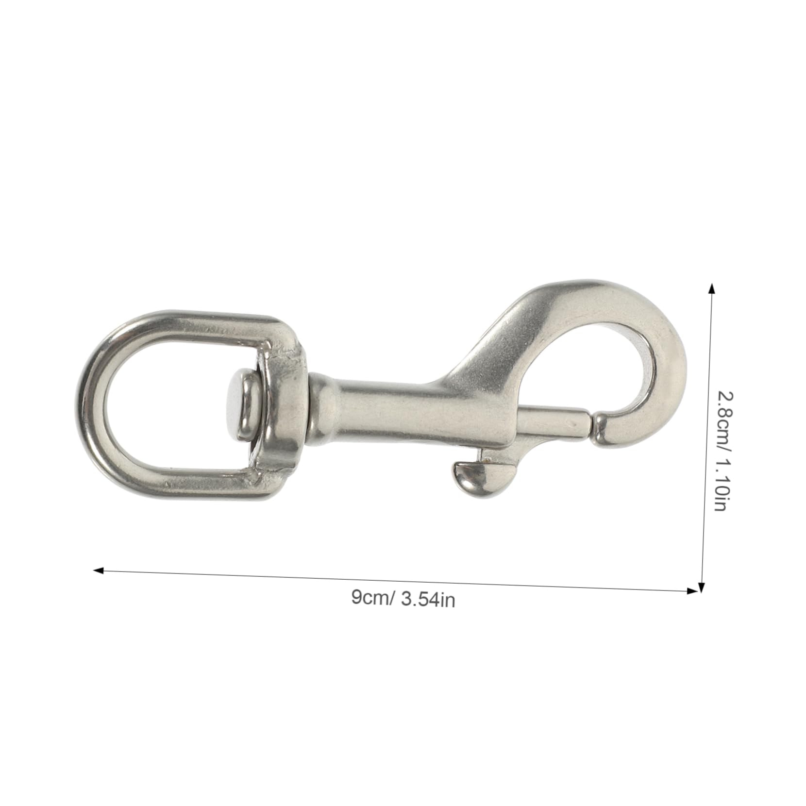 Gogogmee Stainless Steel Diving Hook Swivel Snap Hook for Pet Leash Trigger Hook Easy Clip