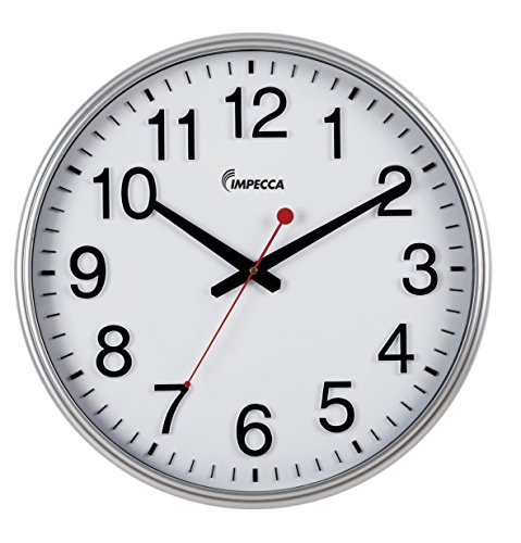 Impecca WCW185S Classic Clock with Bold Clear Numbers, 18
