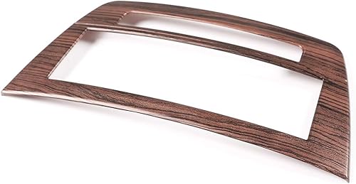 Miniatura 4 de YIWANG - Marco para consola central de coche de ABS cromado para Mercedes Benz Clase C W204 2011-2013, Madera de pino.