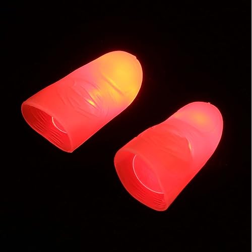 Miniatura 4 de Beaupretty 8 juegos de pulgares de dedo con luz LED, juguete mágico para realizar Halloween